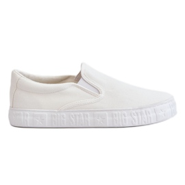 Damen Sneakers Slip-On Big Star LL274389 Weiß