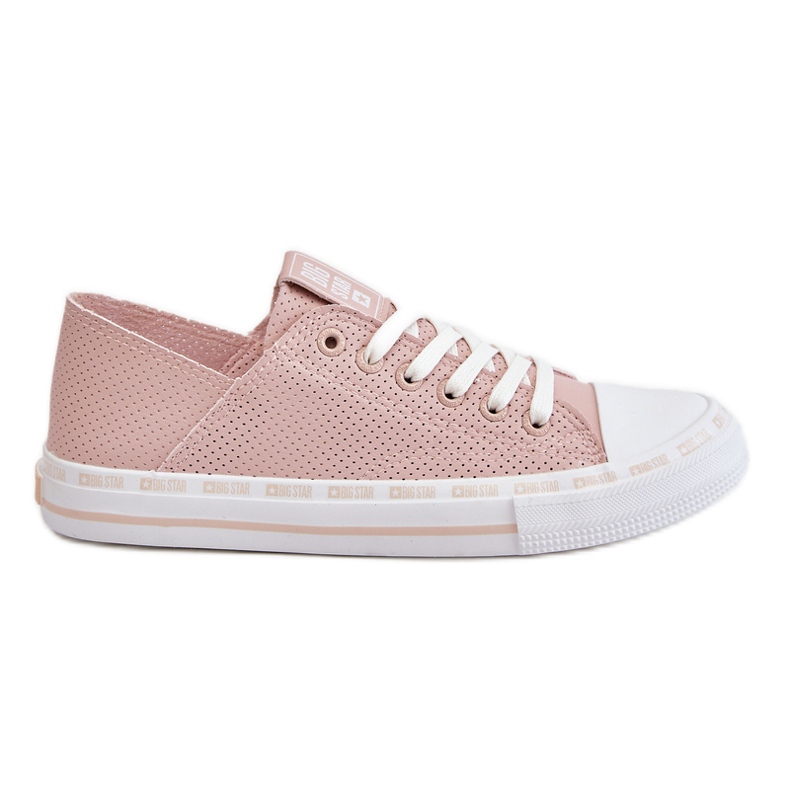 Damen-Sneaker aus Leder Big Star LL274015 Pink rosa