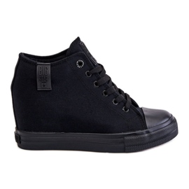 Hidden Wedge High Sneakers Big Star LL274034 Schwarz