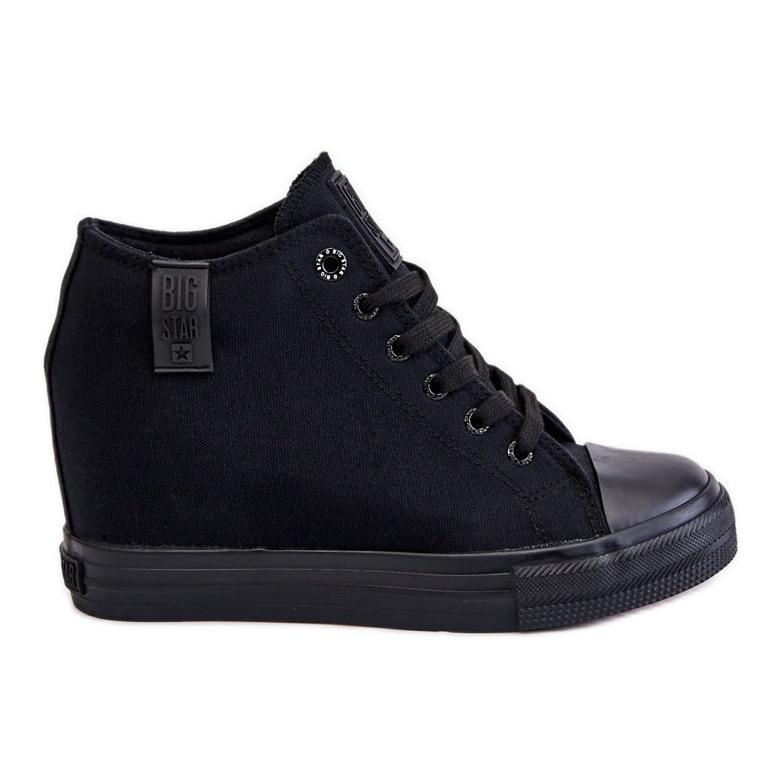 Hidden Wedge High Sneakers Big Star LL274034 Schwarz