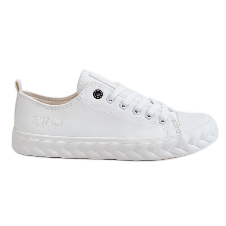 Damen-Sneaker aus Leder Big Star LL274403 Weiß