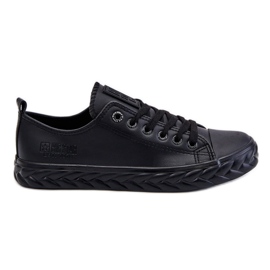 Damen Ledersneaker Big Star LL274402 Schwarz