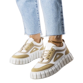 Beige Plateausneaker von Robyn