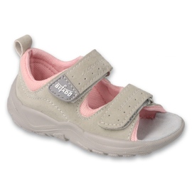 Befado Kinderschuhe grau / rosa 721P001