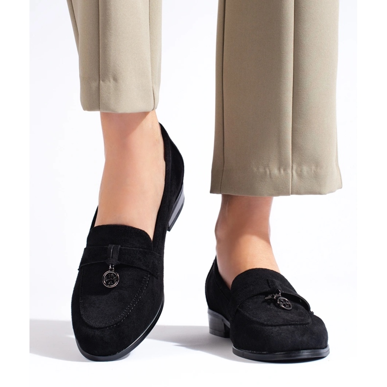 W. Potocki Lords Potocki für Damen aus schwarzem Wildleder