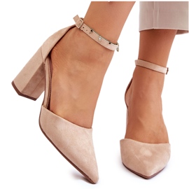 Pumps aus Wildleder Beige Lexie