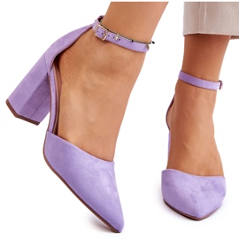 Lila Lexie Wildleder Pumps