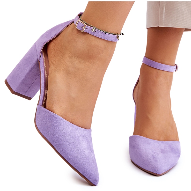 Lila Lexie Wildleder Pumps violett