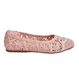 PS1 Durchbrochene modische rosa Thiago Ballerinas