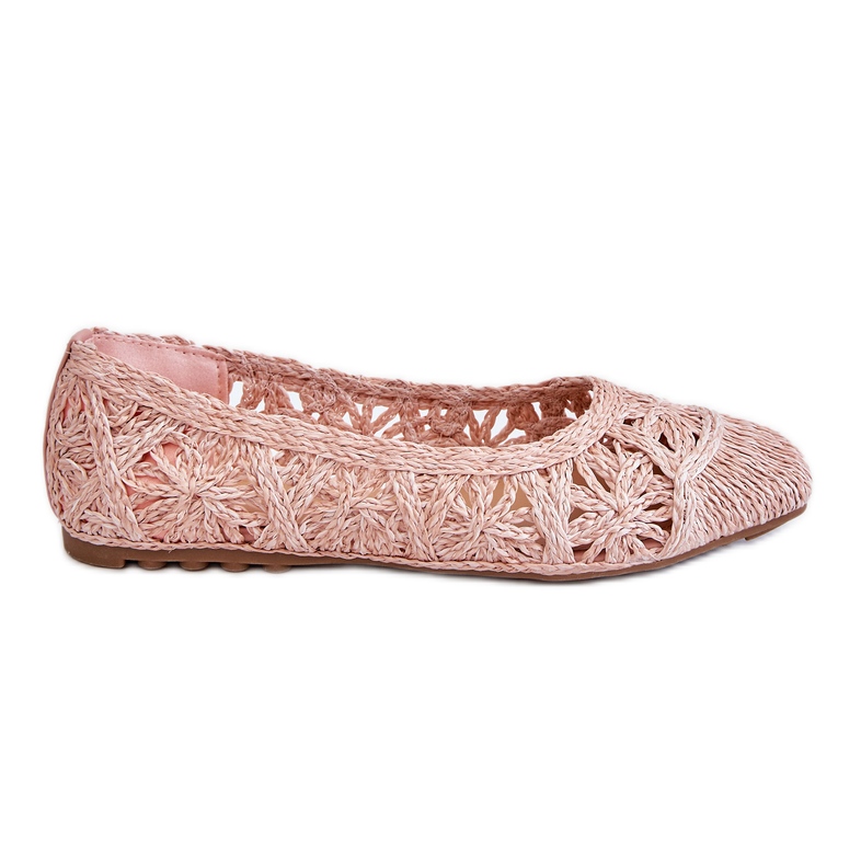 PS1 Durchbrochene modische rosa Thiago Ballerinas