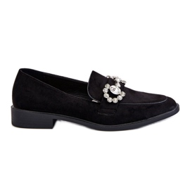 PS1 Eleganter schwarzer Wildleder-Loafer Aliya