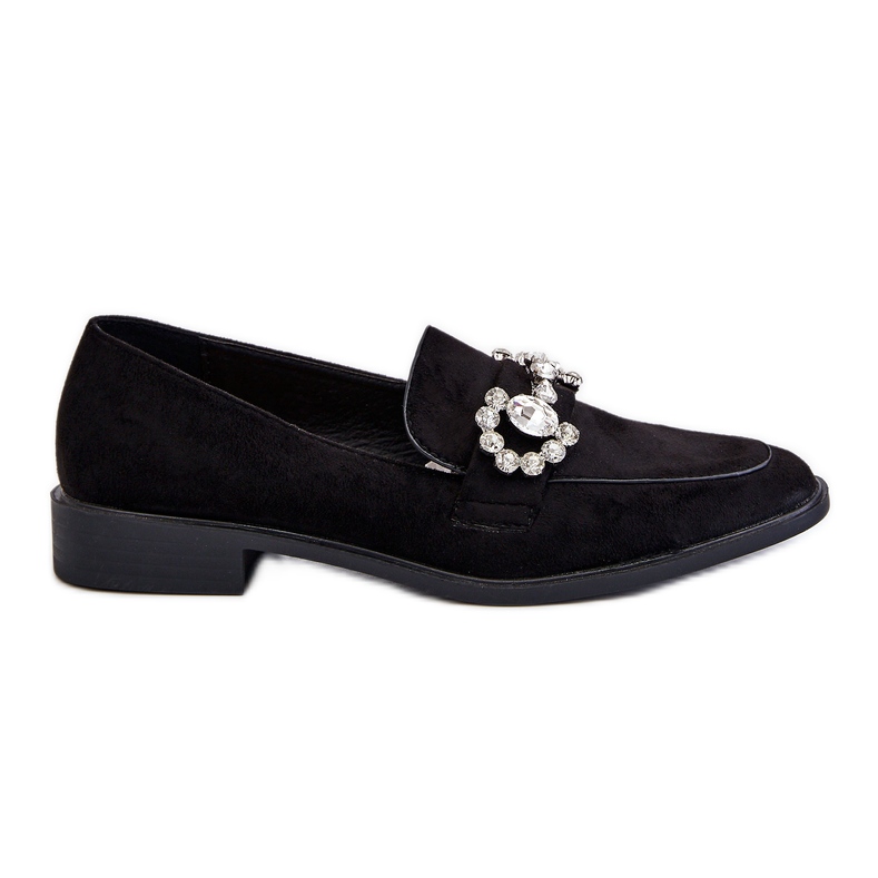 PS1 Eleganter schwarzer Wildleder-Loafer Aliya