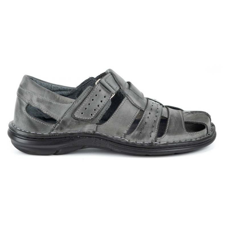 Olivier 467 Graue Herrensandalen