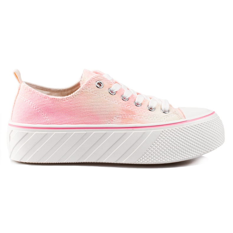 Damen-Sneaker Shelovet aus Cord in Rosa