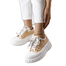 Beige Plateausneaker von Toni