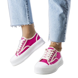 PA1 Dunkelrosa Sneaker mit Plateau von Connie