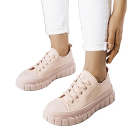 Pinkfarbene Plateausneaker von Laverne rosa