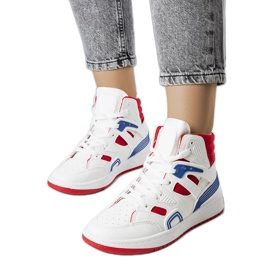 Marjorie weiße High-Top-Sneakers