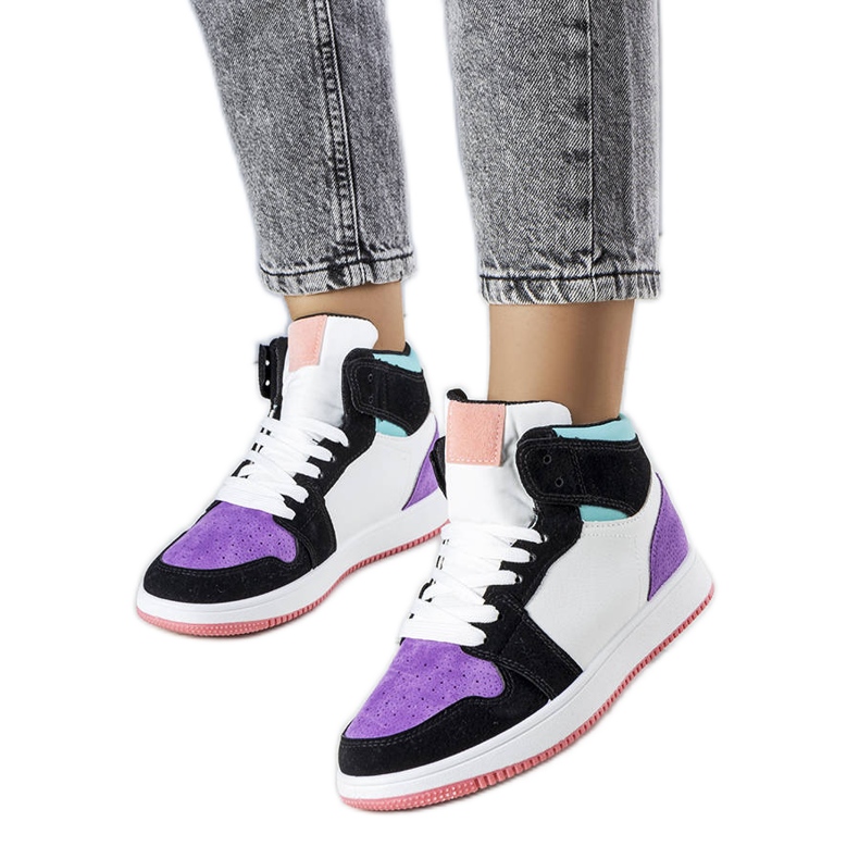 Lila High-Top-Sneakers von Kari violett