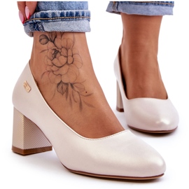 Pumps auf Absatz Sergio Leone PB178 Pearl Beige