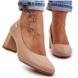 Pumps auf Absatz Sergio Leone PB178 Beige