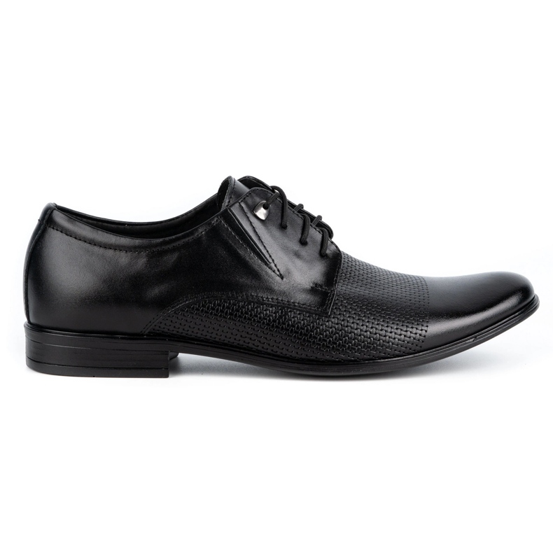 Olivier Elegante Herren Lederschuhe 302T3 schwarz