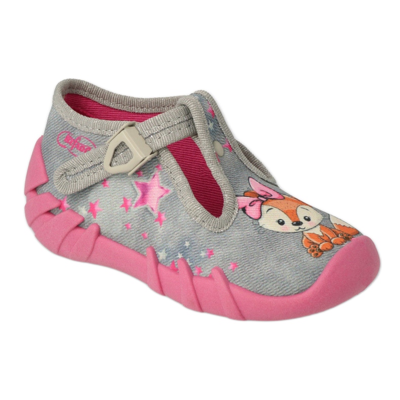 Befado Kinderschuhe 110P467 rosa grau