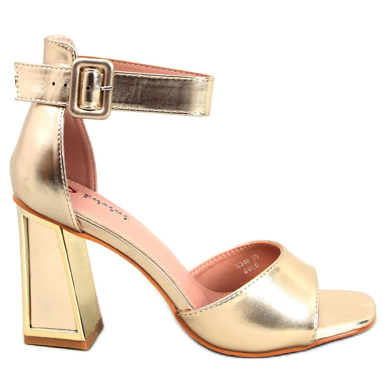 BM Sandaletten mit Ellen Gold-Gürtel golden
