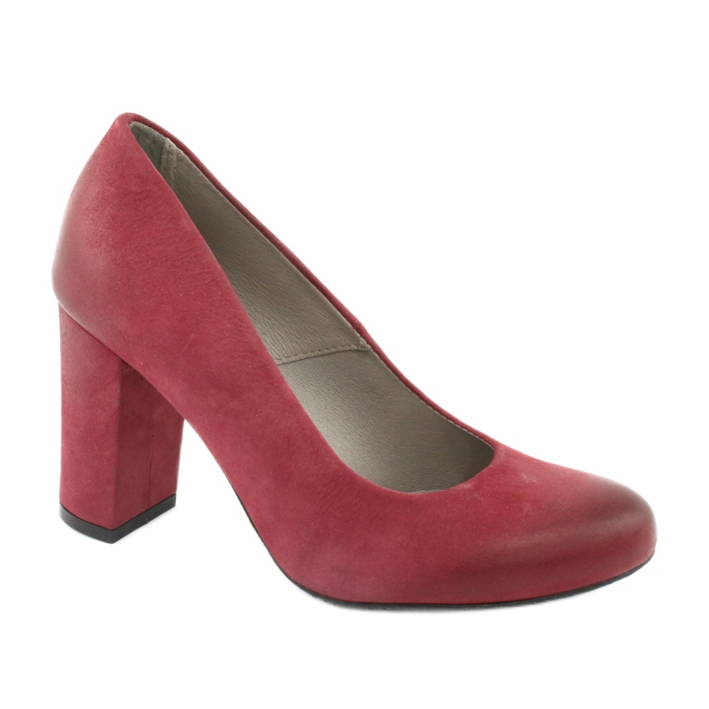 Klassische Damenschuhe Edeo 2119 weinrot mehrfarbig