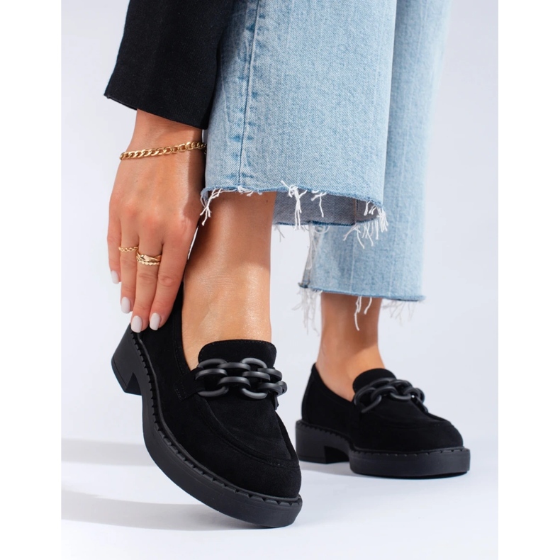 W. Potocki Damen-Slipper Potocki Wildleder schwarz