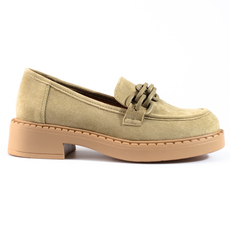 W. Potocki Damen-Slipper Potocki olive Wildleder grün