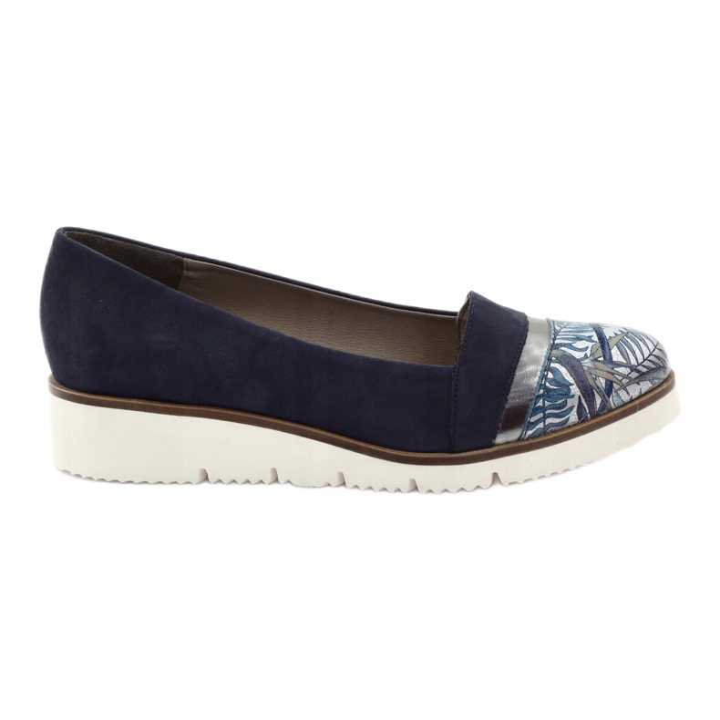 Edeo Bequeme marineblaue LORDSY Schuhe navy blau grau