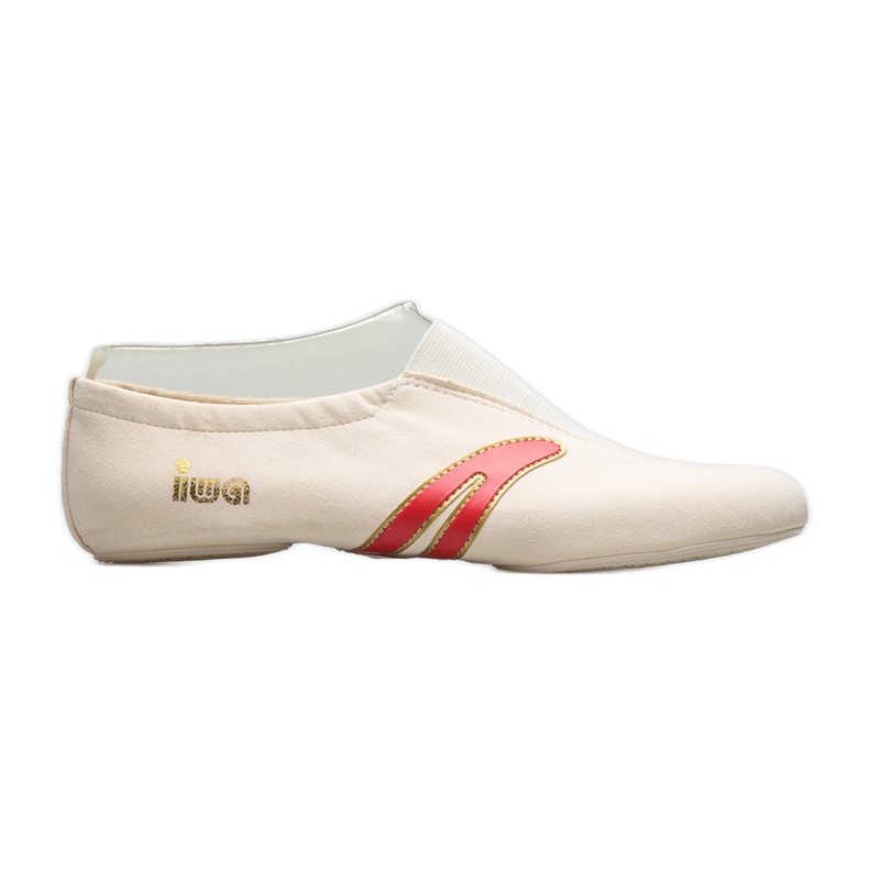Gymnastik-Ballettschuhe IWA 502 creme beige weiß