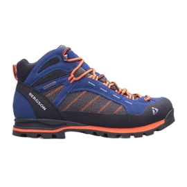 BERGSON Kadam Mid Stx Trekkingschuhe für Herren blau orange