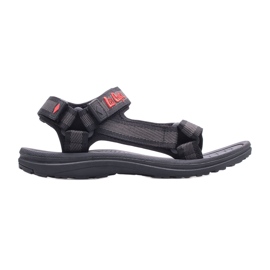 Lee Cooper LCW-22-34-0942M Herrensandalen schwarz grau