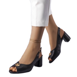 Schwarze elegante Grimard Sandalen