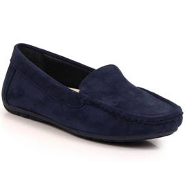 Vinceza Schuhe Wildleder Loafer W EVE259F navy blau