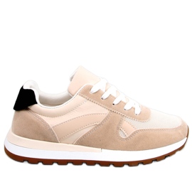 BM Hansell Beige Damen Turnschuhe