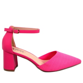 BM Absatzpumps mit Gürtel Rossi Fuchsia rosa