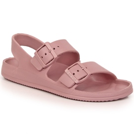 Sportliche Damensandalen aus Schaum rosa Big Star LL274744