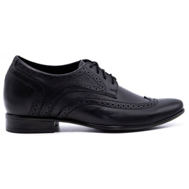 Olivier Schuhe für Herren zur Erhöhung der Sichtbarkeit 617P schwarz