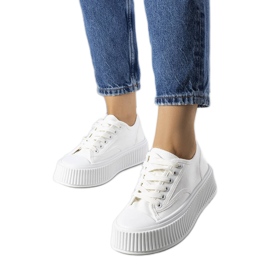 Weiße Plateausneaker von Delores