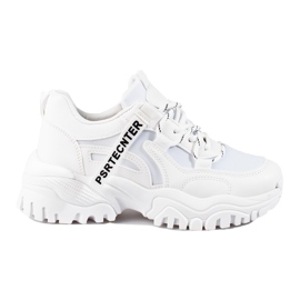 Seastar Weiße Damensneaker von Shelovet mit dicker Sohle