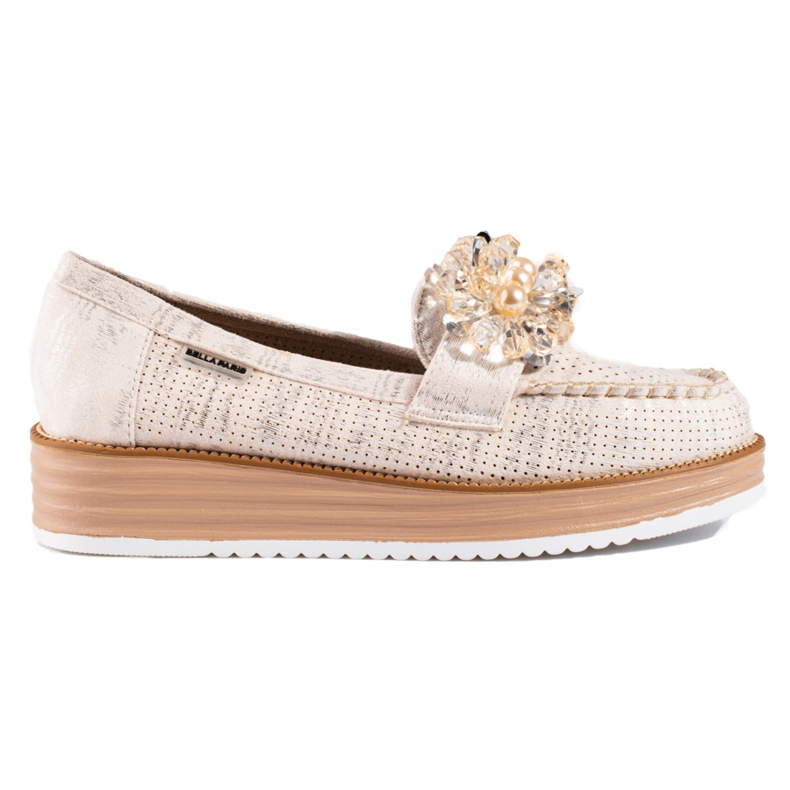 Damenschuhe Shelovet beige mit Kristallen