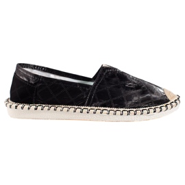 Shelovet Damen Espadrilles schwarz