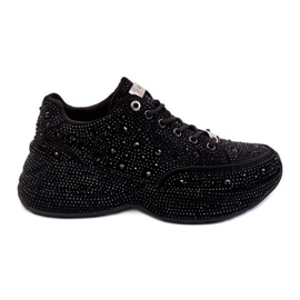 Damen-Plateau-Turnschuhe GOE JJ2N4058 Schwarz