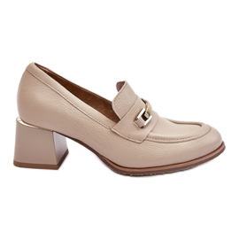 Lemar Bequeme Damira beige Lederpumps