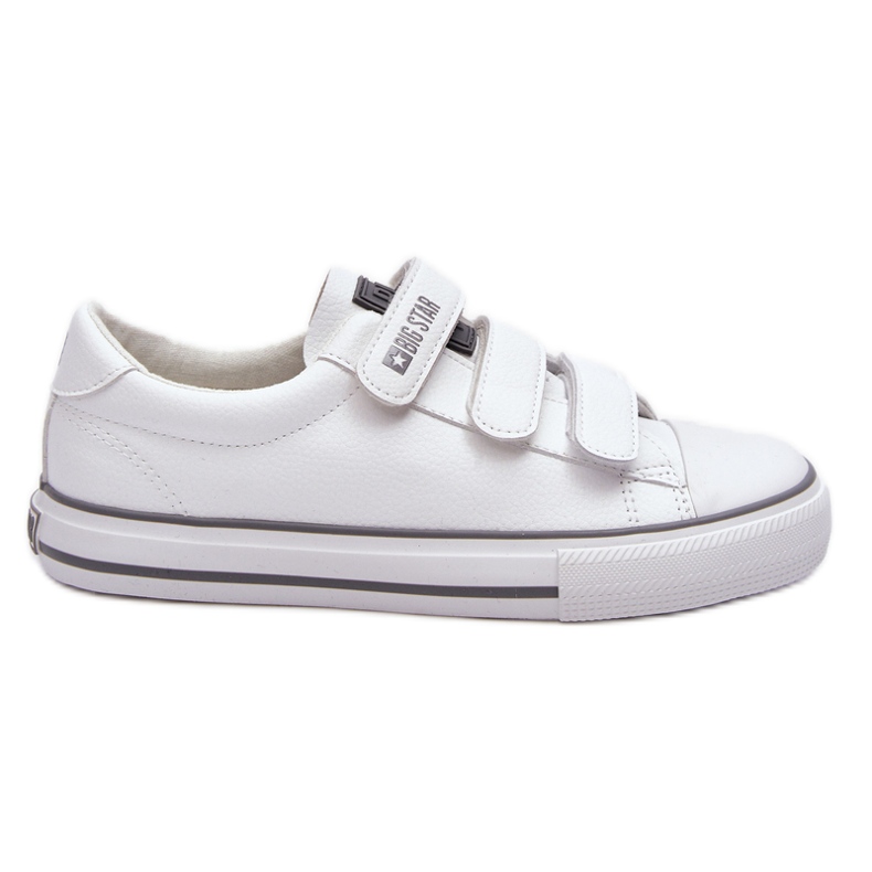Klassische Turnschuhe mit Klettverschluss Big Star LL274A205 Weiß