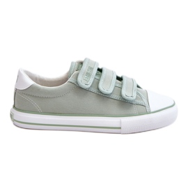 Klassische Klettverschluss Stoff Sneakers Big Star LL274A202 Grün