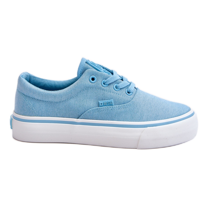 Big Star Fabric Plateau Sneakers LL274146 Hellblau